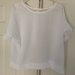 Mesh White Tee